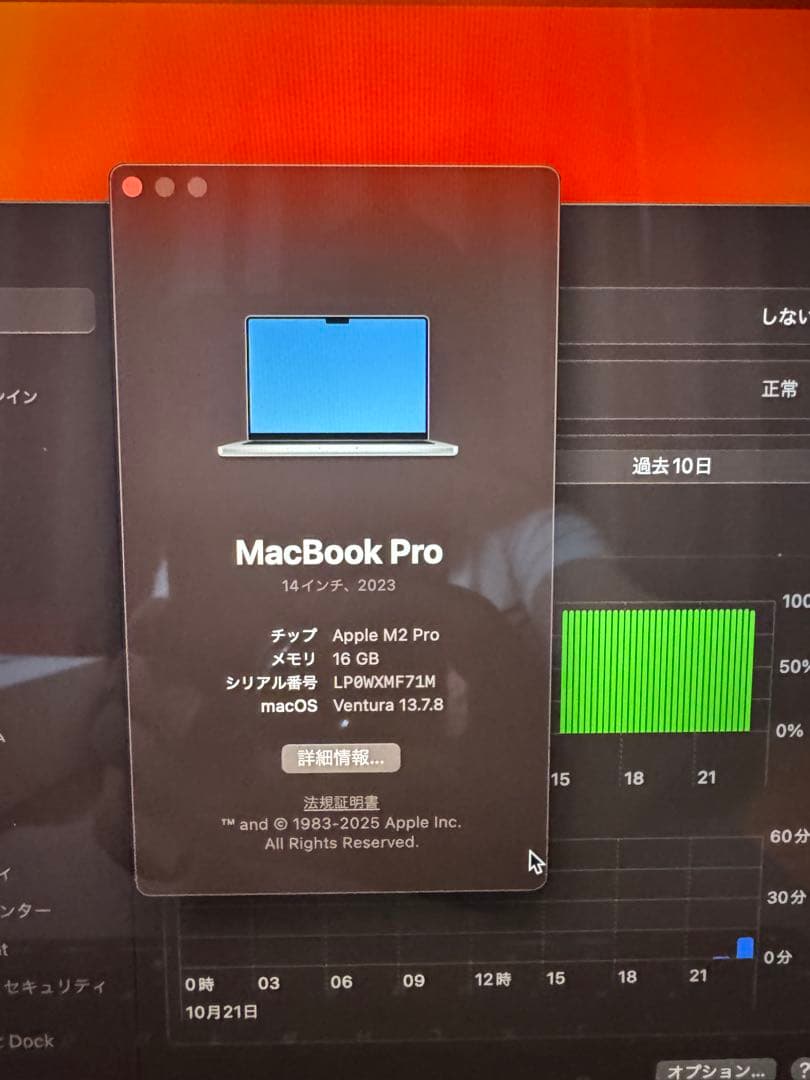 MacBook Pro M2 14インチ メモリ16GB SSD 512GB