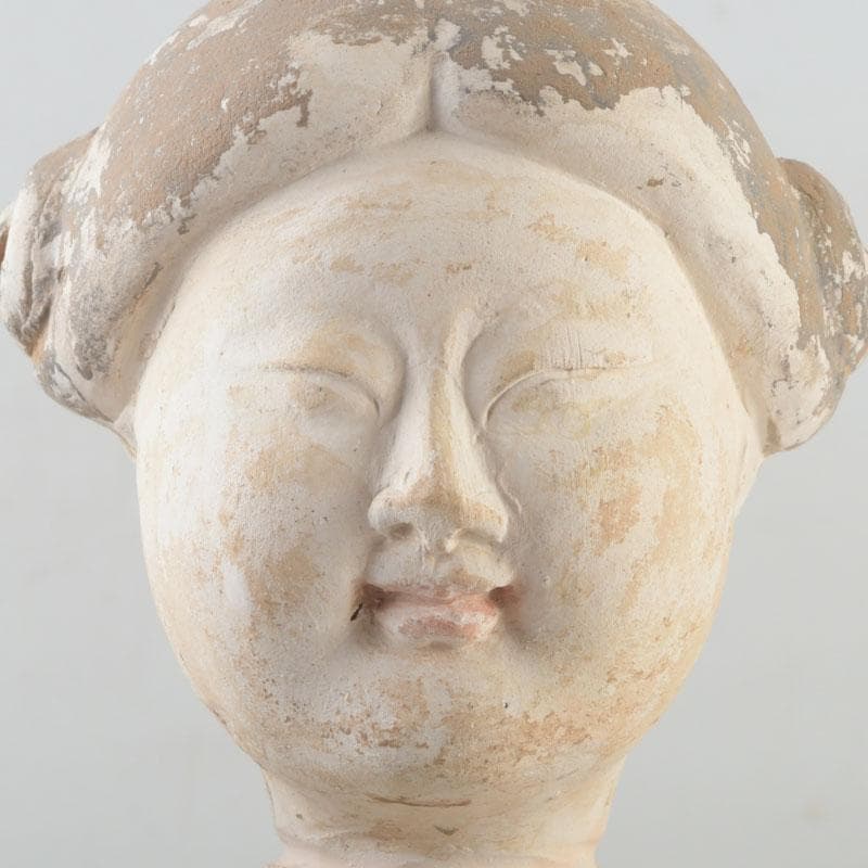 SSSS中国　唐三彩　女人坐俑　人物俑　置物　時代箱　C　9326A