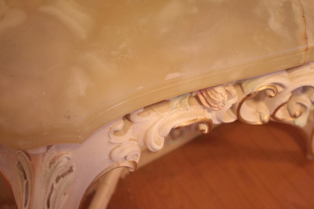 コンソール SILIK シリック 猫脚 イタリア ロココ 大理石 テーブル