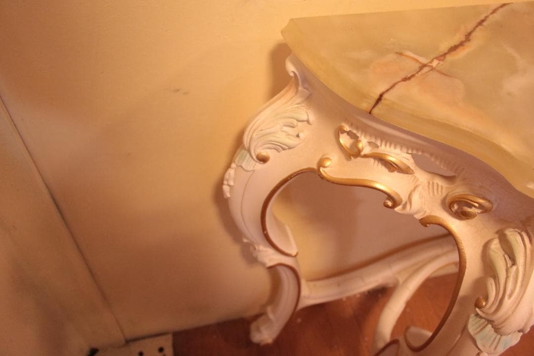 コンソール SILIK シリック 猫脚 イタリア ロココ 大理石 テーブル