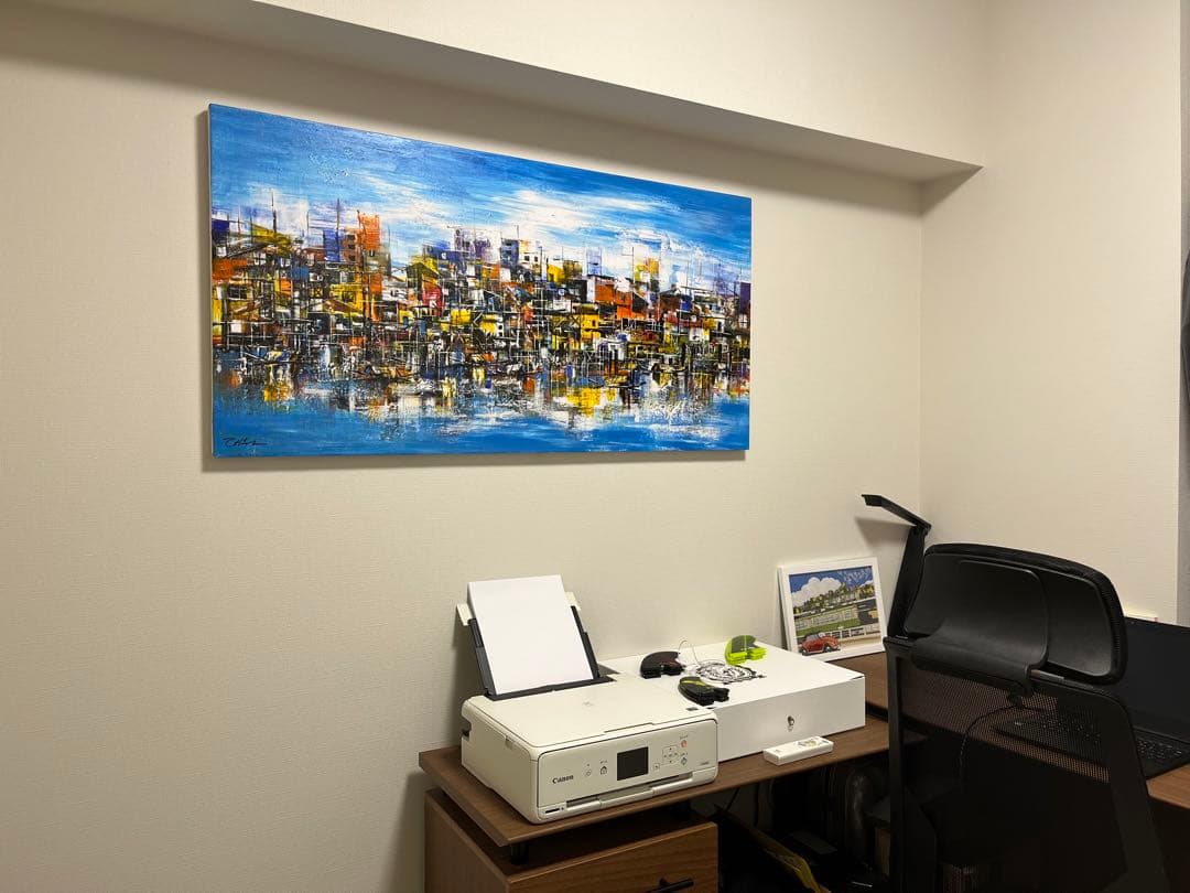 大きな絵画_抽象画_油絵_風景画