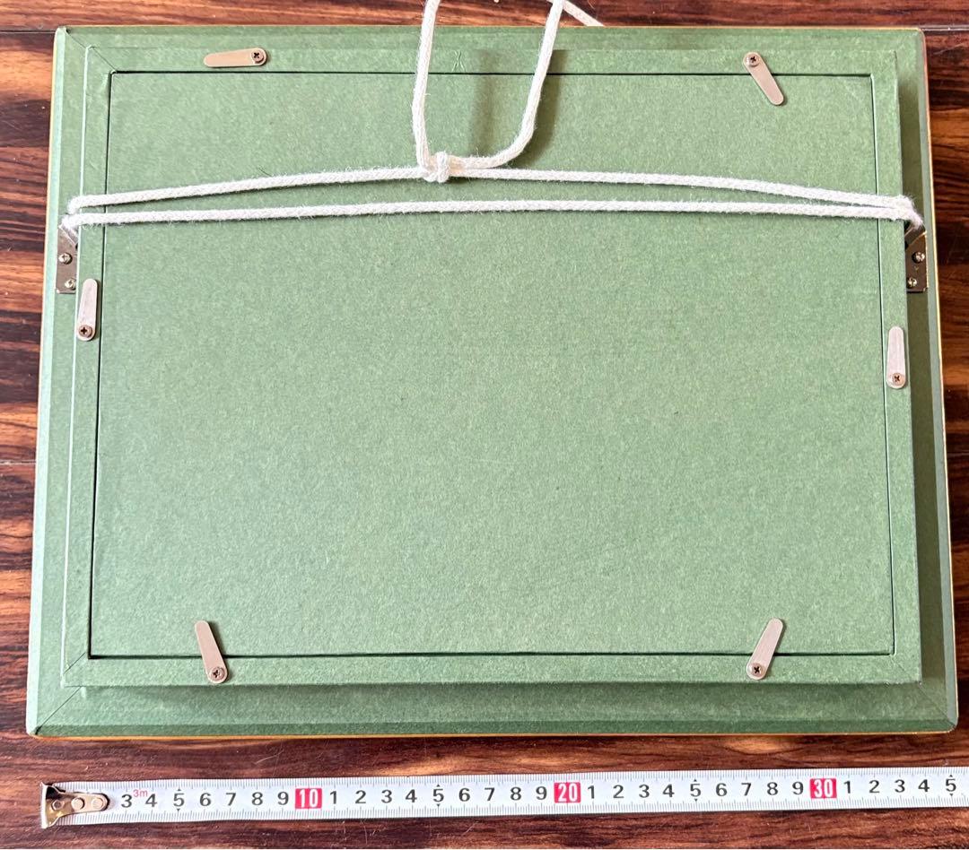 菊池満「白樺林の中」油彩 SM 額装 油絵 油画 絵画 B