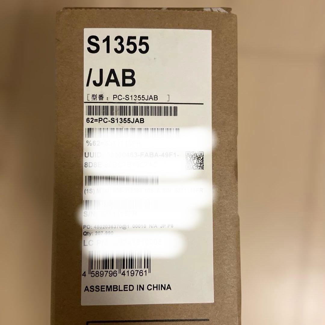 新品未使用　LAVIE SOL S1355/JAB ノートパソコン