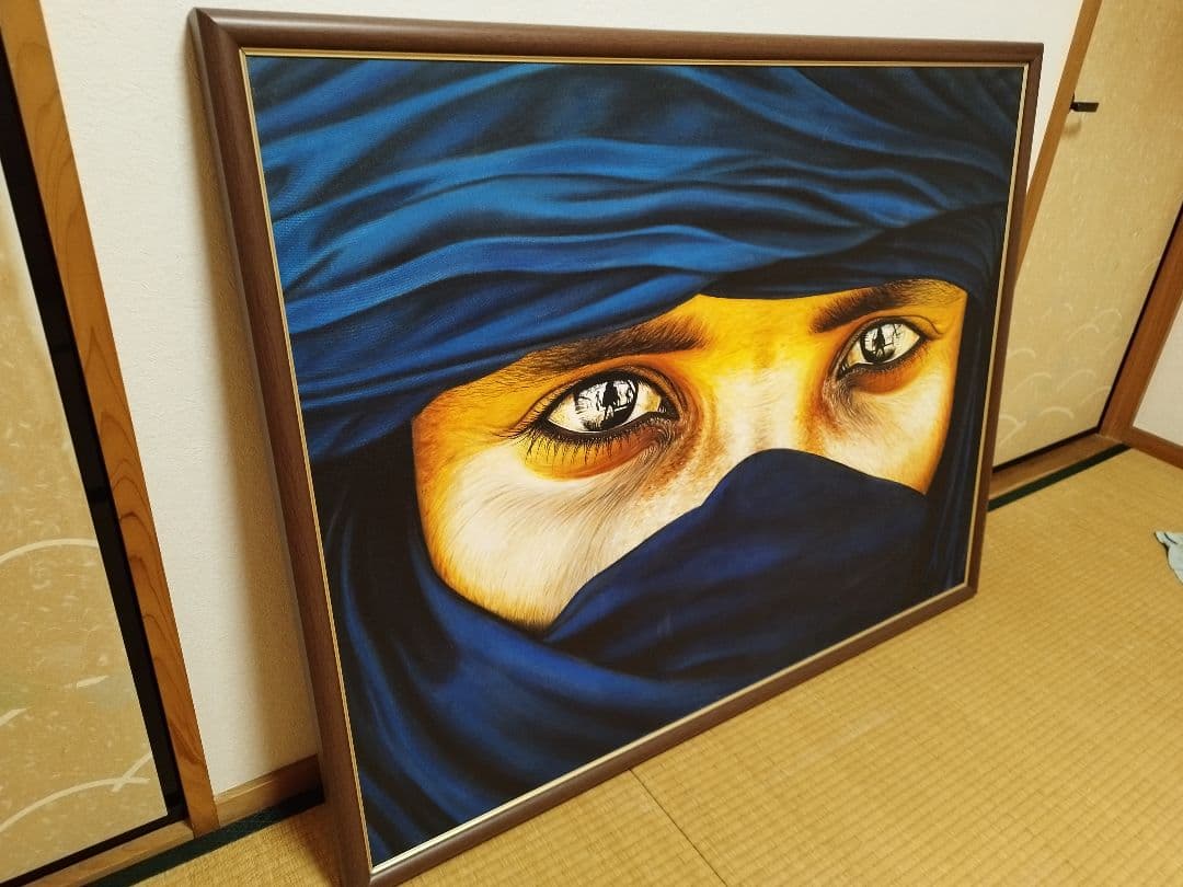 額入り　現場で描いてる人から買いました！リアリズム 絵画 目のクローズアップ