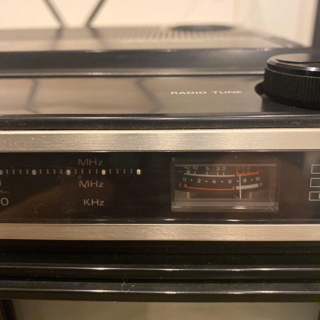 【ジャンク品】HITACHI 日立カラーテレビC6-630 ラジカセ　昭和レトロ