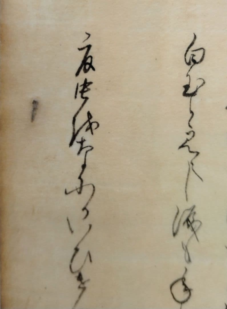 古今和歌集598〜600番★紀貫之 凡河内躬恒　松平不昧正室所蔵 茶道掛軸浮世絵