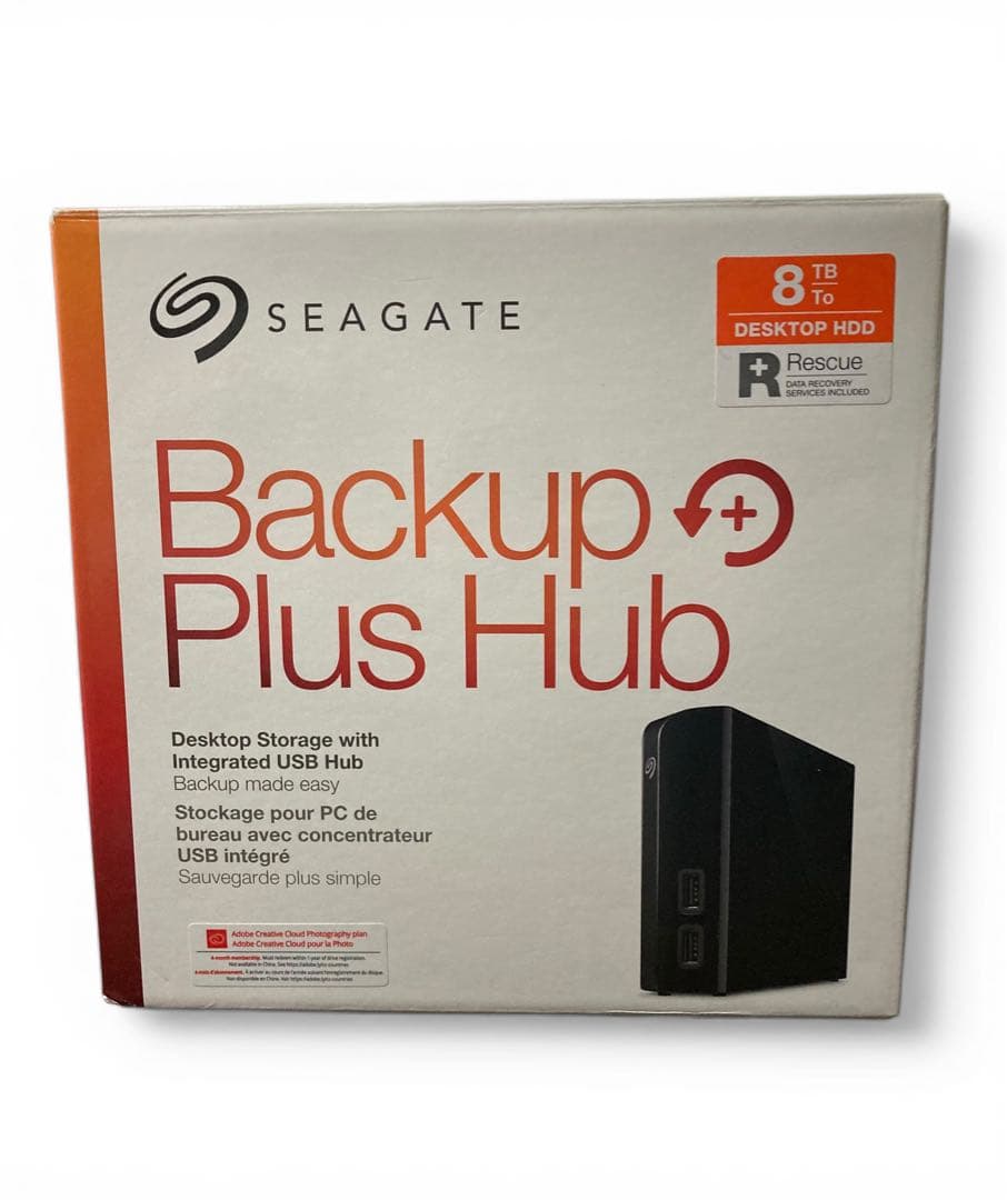 外付けハードディスク・ドライブ SEAGATE Back up Plus Hub 8TB