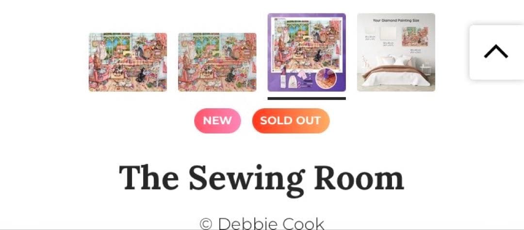 ドリーマーデザイン　ダイヤモンドアート　The Sewing Room 裁縫室