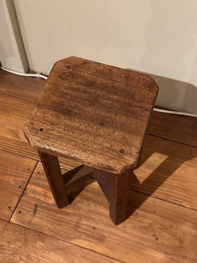 ヴィンテージ　スツール　木製　古道具　サイドテーブル