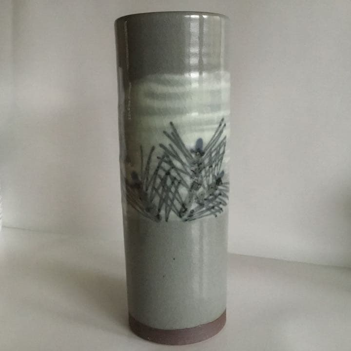 河合誓徳　花入　供箱　供布　栞付き　瑞松瓶　美品　未使用