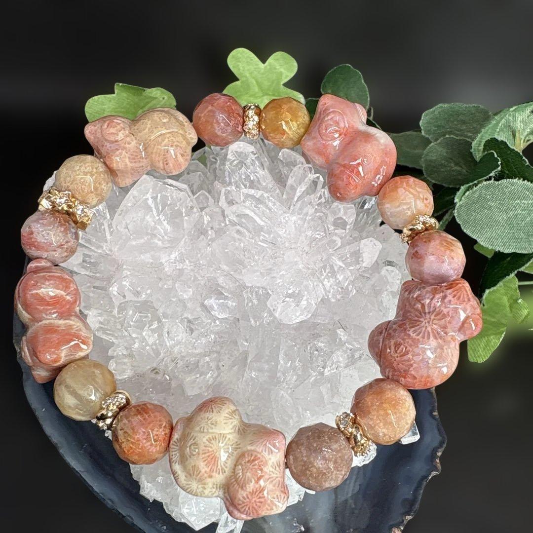 ＊mimi様＊【２０２6年　干支】フォッシルコーラル　ミニ馬