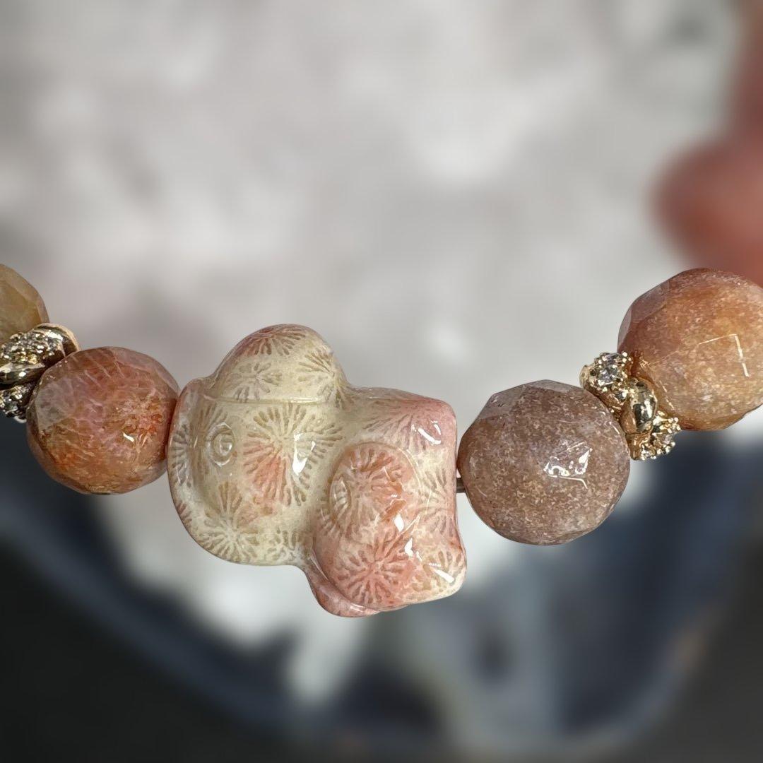 ＊mimi様＊【２０２6年　干支】フォッシルコーラル　ミニ馬