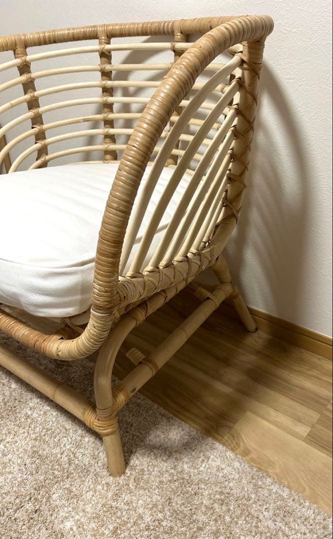 【美品】IKEA BUSKBO ブスクボー　パーソナルチェア　クッション付き