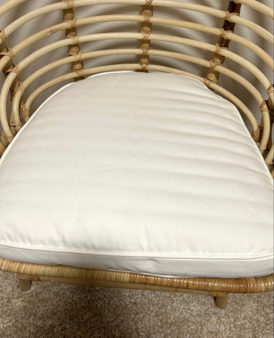 【美品】IKEA BUSKBO ブスクボー　パーソナルチェア　クッション付き