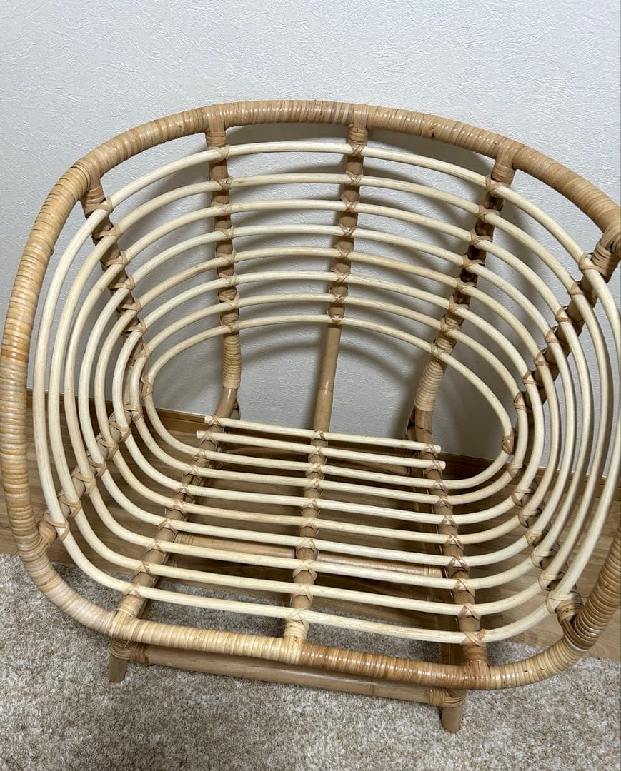 【美品】IKEA BUSKBO ブスクボー　パーソナルチェア　クッション付き