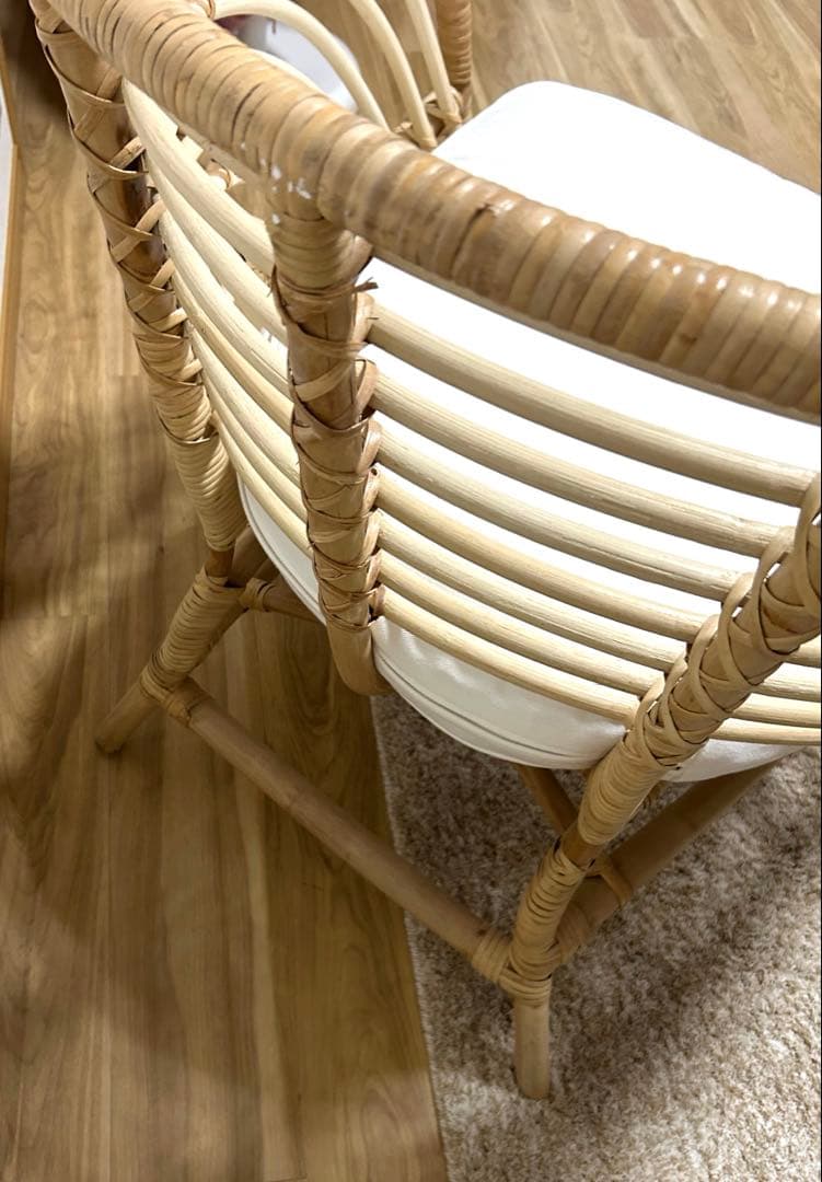 【美品】IKEA BUSKBO ブスクボー　パーソナルチェア　クッション付き