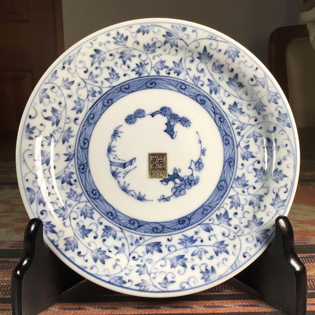 『プレうー特価』　龍峰　スープカップ&ソーサー　4客