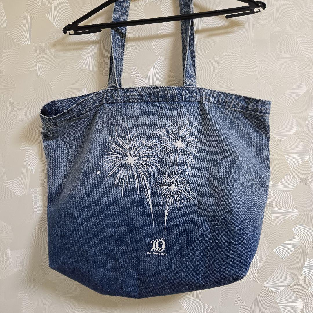 Mrs. GREEN APPLE FJORD デニムトートバッグ