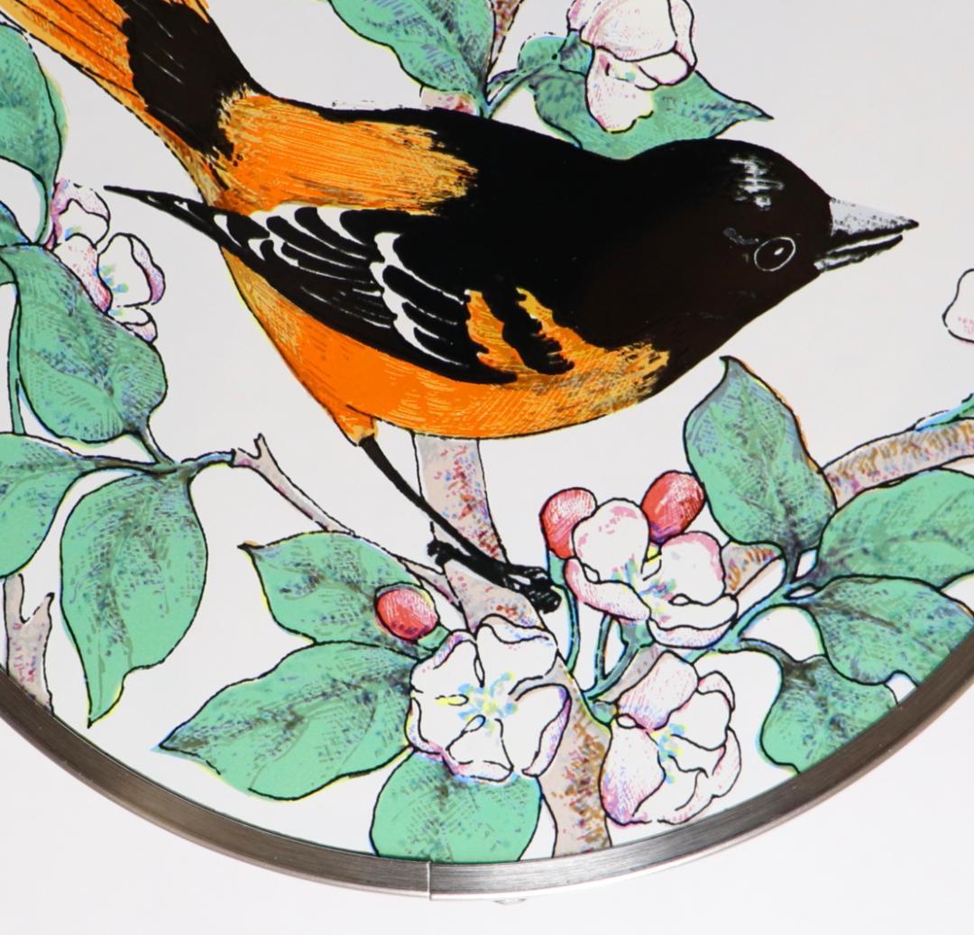 ボルチモアムクドリモドキ ヴィンテージ ステンドグラス トロント カナダ 鳥