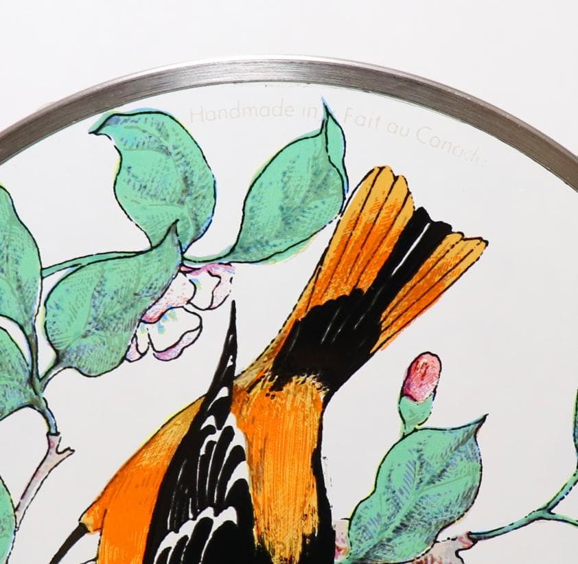 ボルチモアムクドリモドキ ヴィンテージ ステンドグラス トロント カナダ 鳥