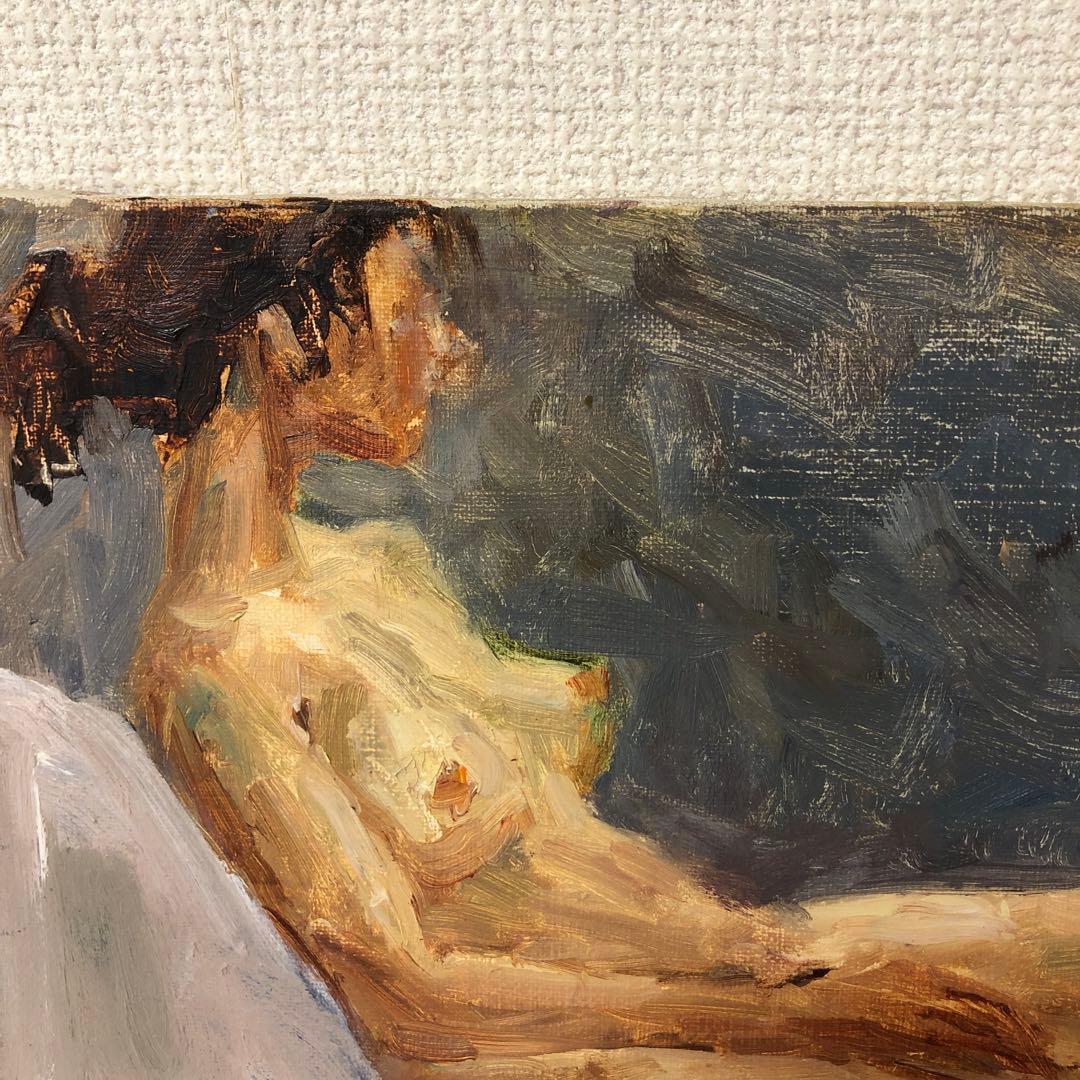 油絵（裸婦）額装Ｆ4