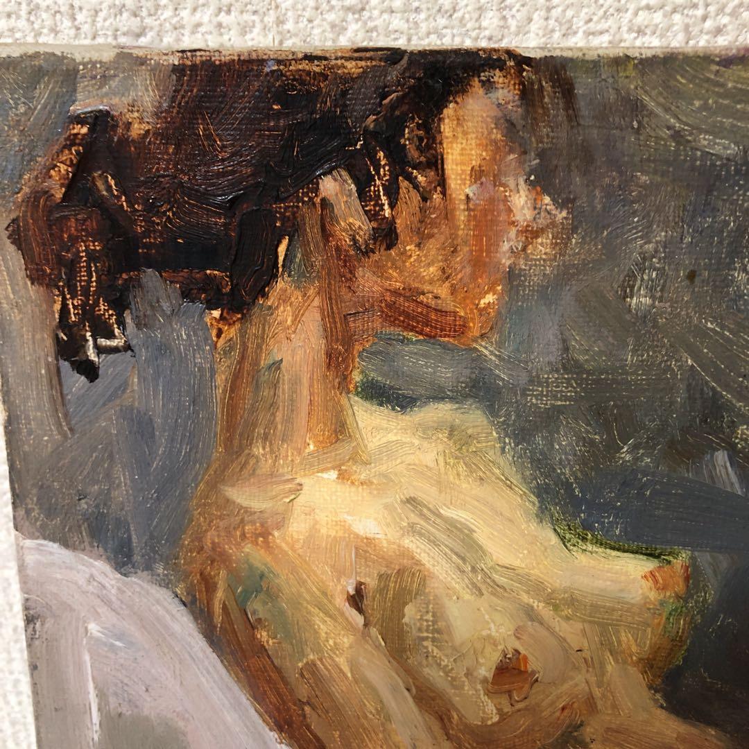 油絵（裸婦）額装Ｆ4