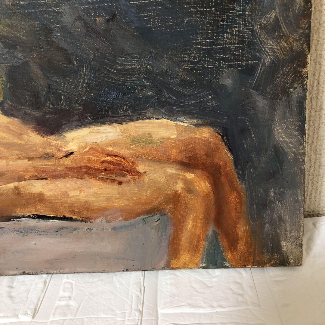 油絵（裸婦）額装Ｆ4