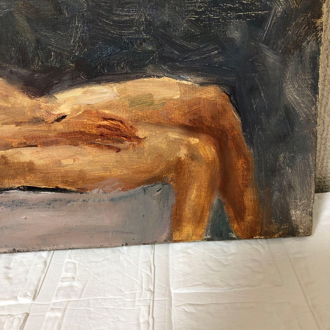 油絵（裸婦）額装Ｆ4