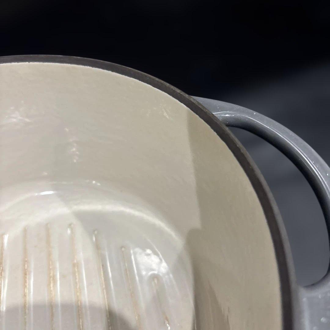 VERMICULAR バーミキュラ 両手鍋 フタ付き 無水調理 ホーロー鍋グレー