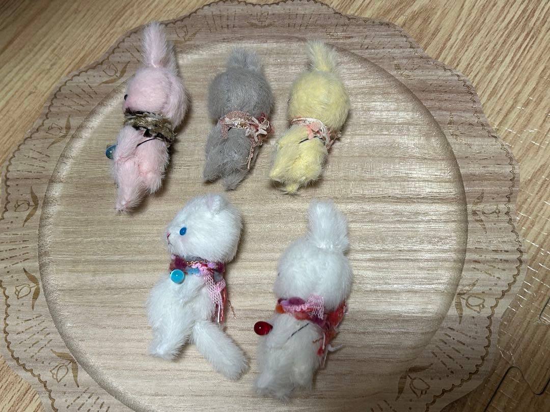 作家様 ぬいぐるみ うさぎ ネコ ハンドメイド 5体セット 未使用