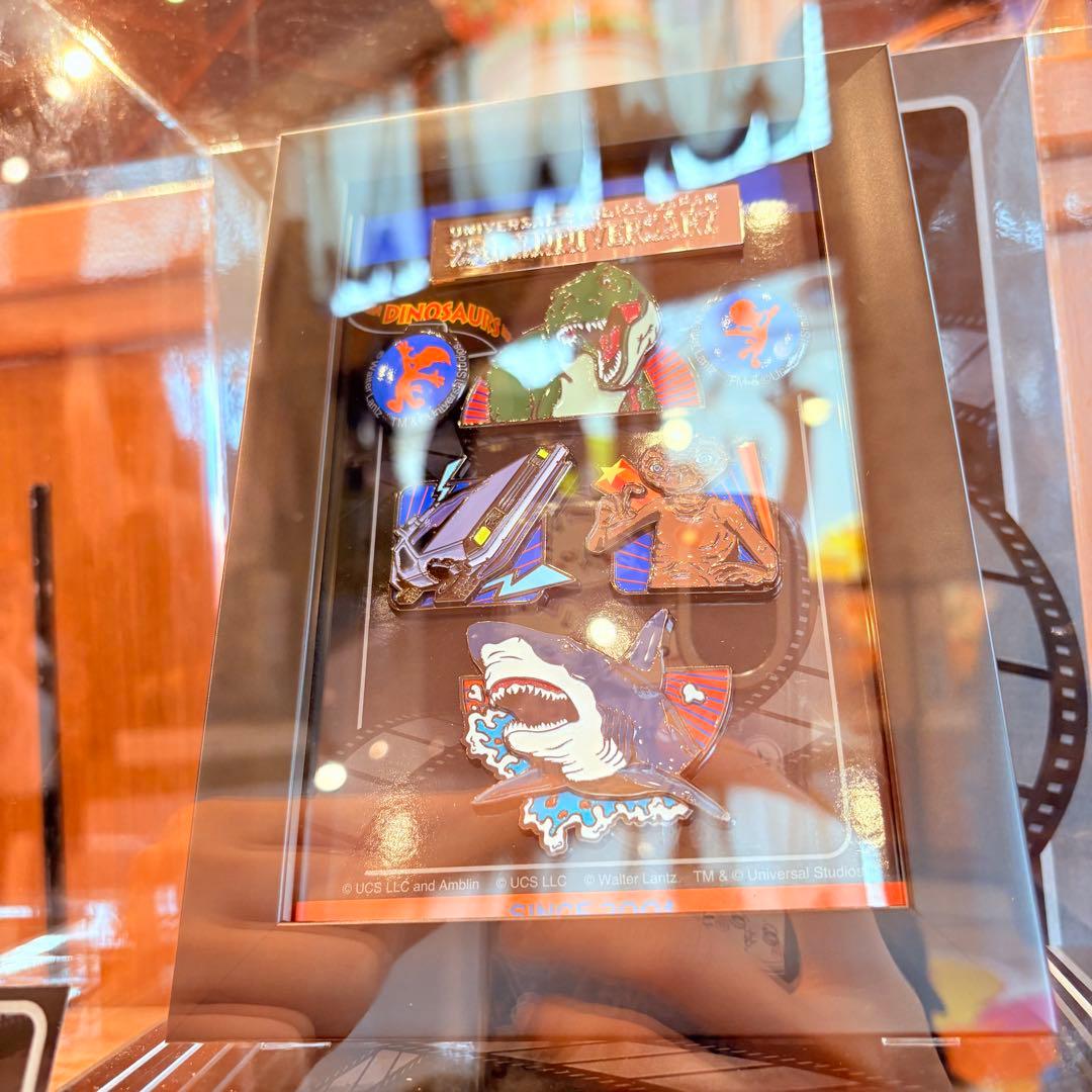 ユニバ25周年 フレーム付きピンバッジセット