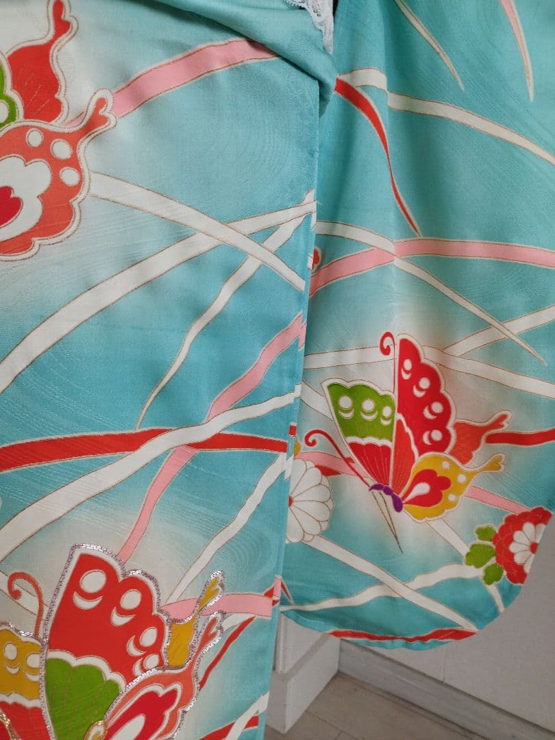 専用です☆アンティークブルーの着物単品☆ハーフ成人式☆七五三