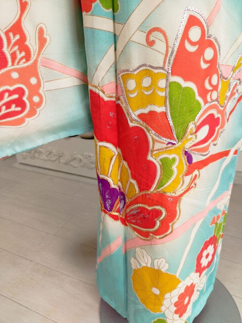 専用です☆アンティークブルーの着物単品☆ハーフ成人式☆七五三