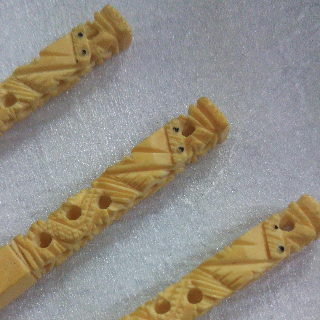 彫刻箸 7本　手彫り箸