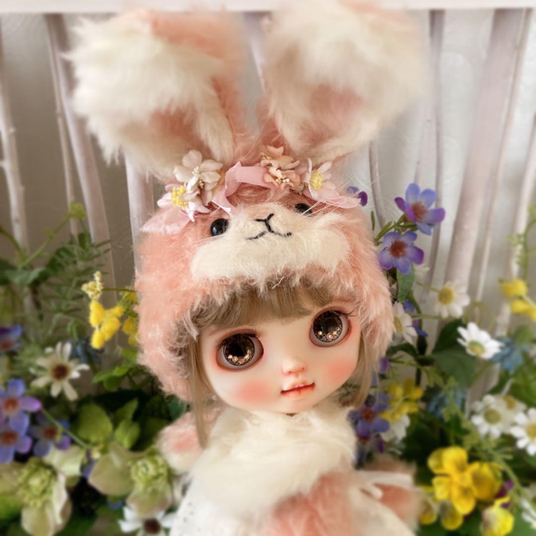 ブライスアウトフィット　着ぐるみうさちゃん（カーリーピンク）