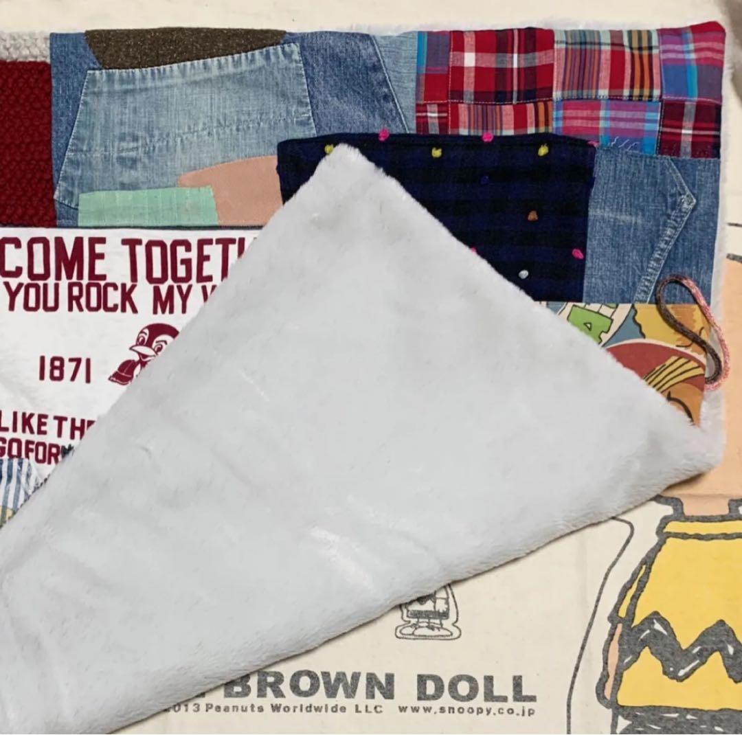 デニムリメイク ブランケット 収納カバー付き