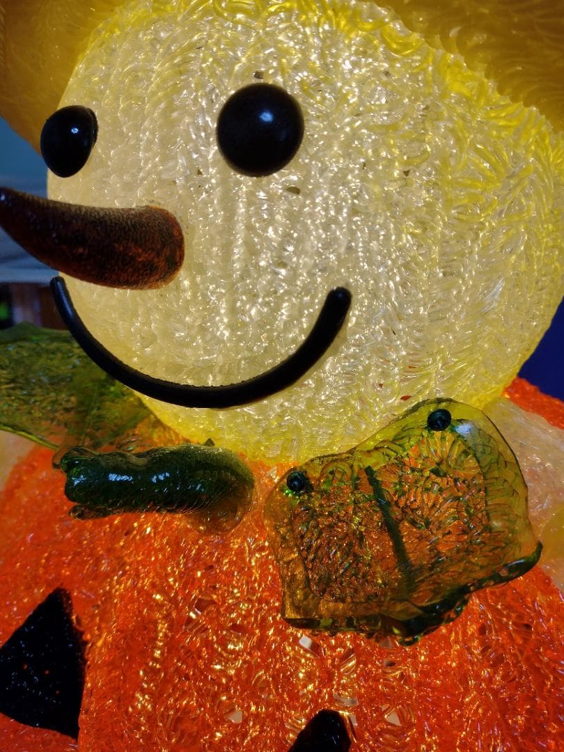 ハロウィン 大型 カボチャライト ガラス製 ガラス細工 照明 装飾