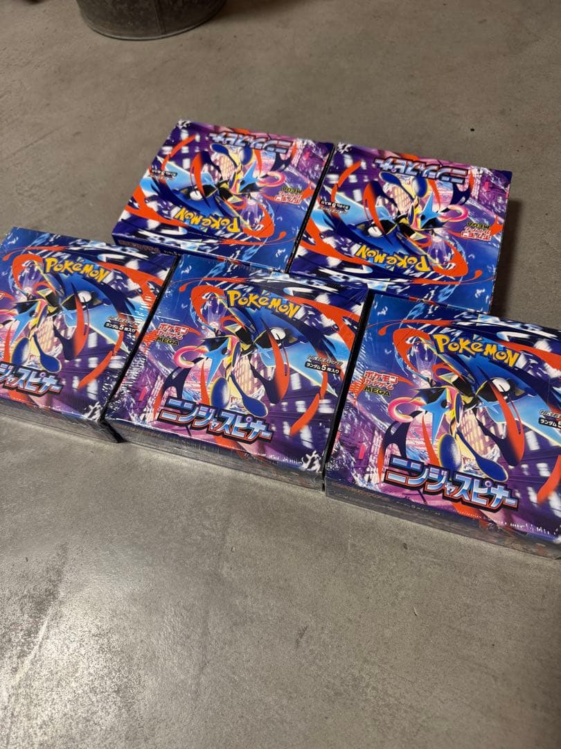 ポケモンカード　ニンジャスピナー5BOX シュリンク