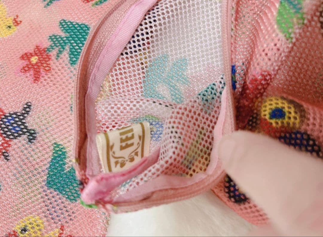 FEIRER フェイラー　メッシュポーチ3点セット　ハイジ柄　ピンク