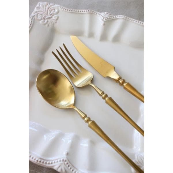 しましま　PARIS　スプーン・フォーク・ナイフ　2セット