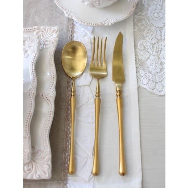 しましま　PARIS　スプーン・フォーク・ナイフ　2セット