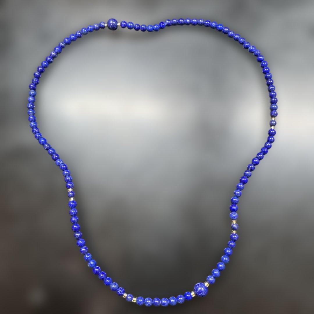 ⭐️ラピスラズリ 3連ネックレス・お念珠