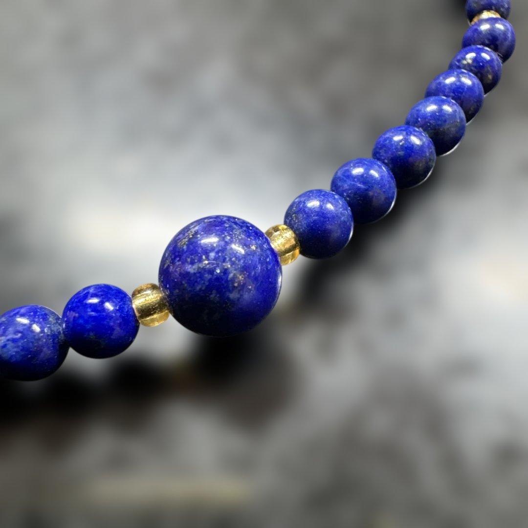 ⭐️ラピスラズリ 3連ネックレス・お念珠