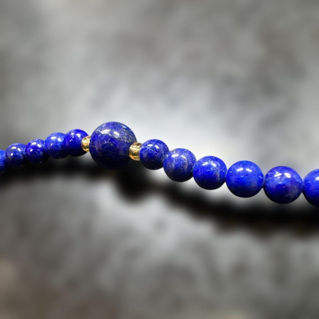⭐️ラピスラズリ 3連ネックレス・お念珠