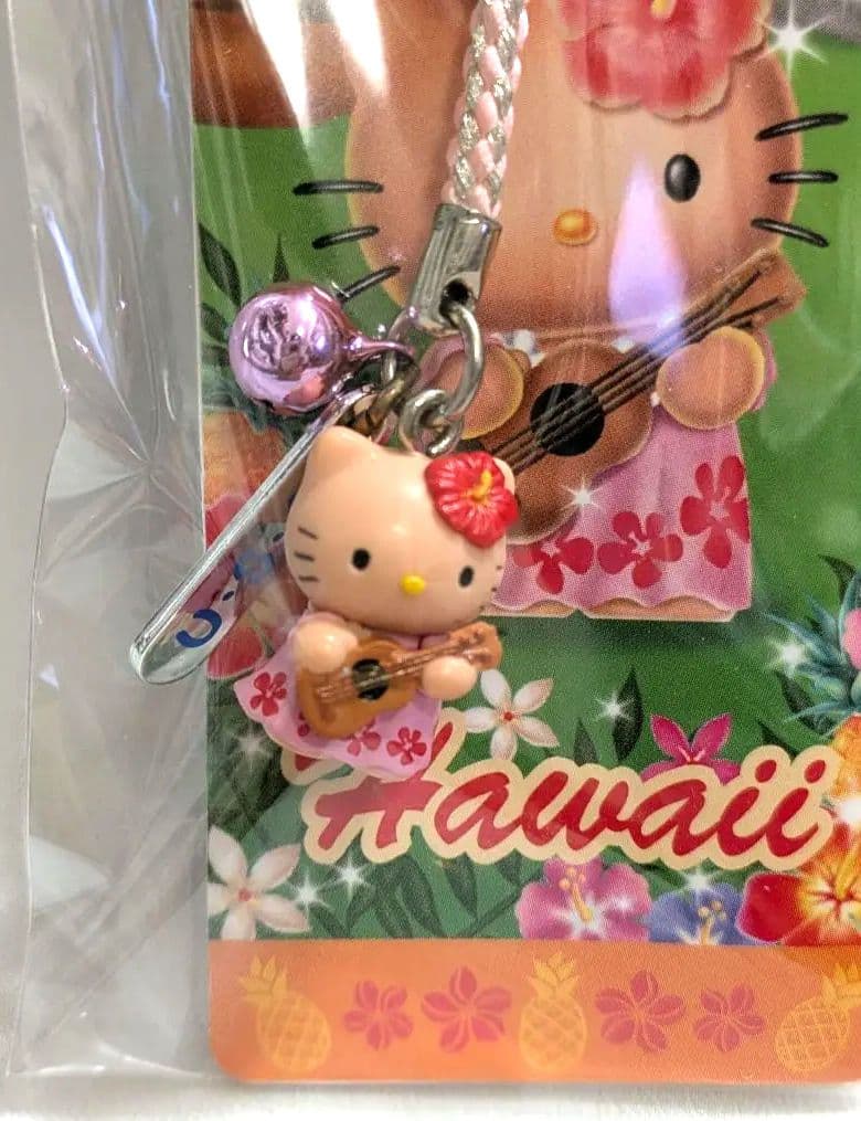 と*よ様 日焼けHello Kitty ハワイ　ウクレレ　根付　 2011　未開