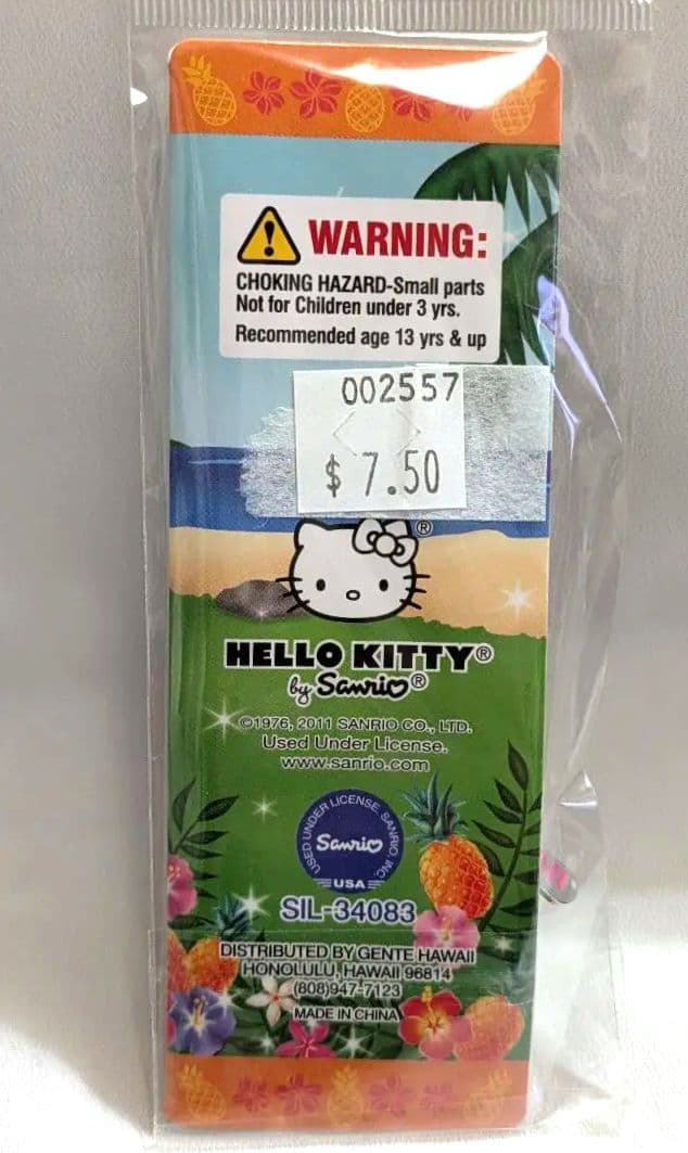 と*よ様 日焼けHello Kitty ハワイ　ウクレレ　根付　 2011　未開