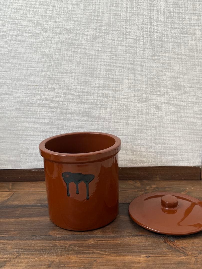 【久松】 常滑焼かめ 切立蓋付3.6L・2号