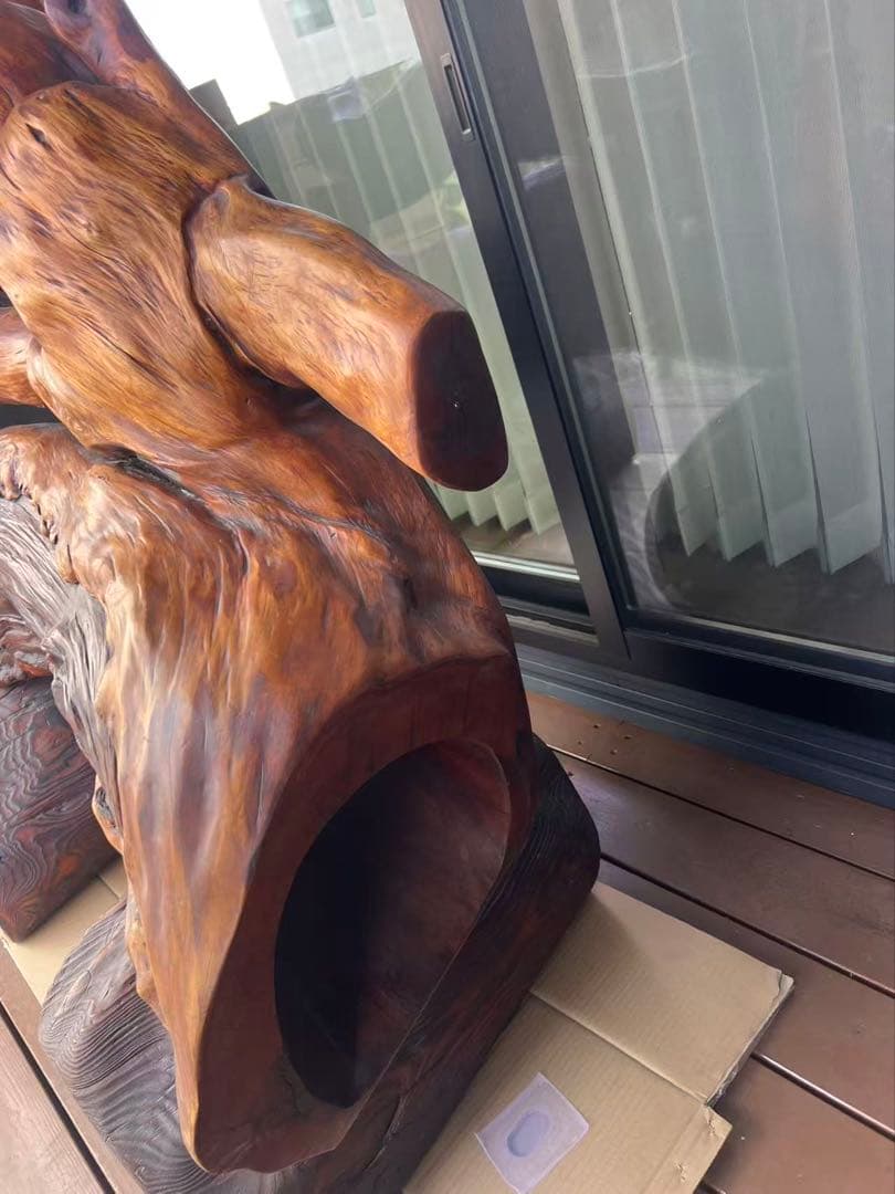 流木オブジェ(根木アート)