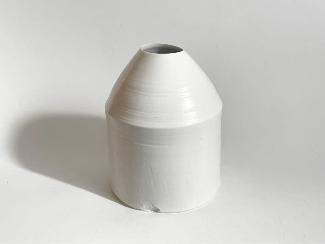 陶芸家　黒田泰蔵　白磁　花入　花瓶　花生　共箱