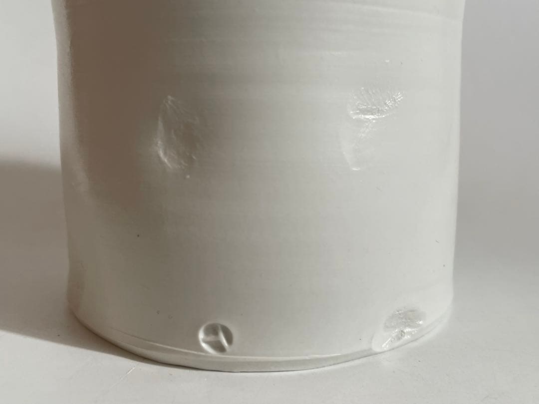 陶芸家　黒田泰蔵　白磁　花入　花瓶　花生　共箱